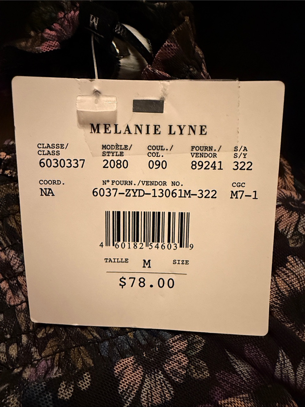 Sleeveless Mock-Neck Floral Cropped Jeans Top - Purple - Picture 9 of 10